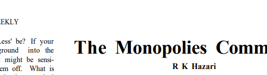 The Great Escape: Concentration Good, Monopoly Justiciable