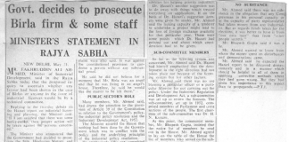 Government Decides to Prosecute Birla Firm and Some Staff