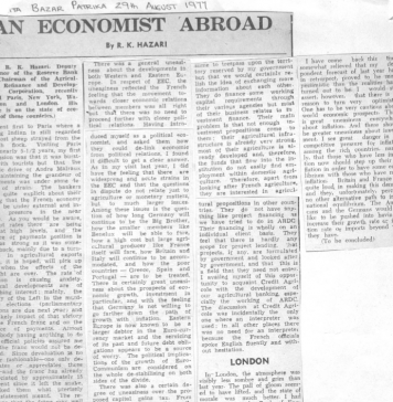 An Economist Abroad