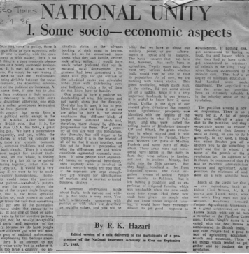 National Unity