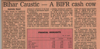 Bihar Caustic: A BIFR Cash Cow