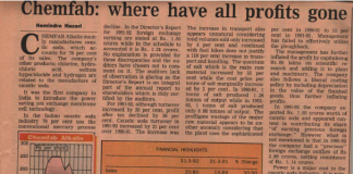 Chemfab: Where Have All the Profits Gone?