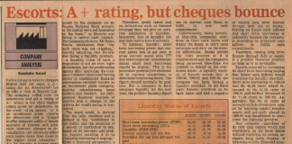 A+ Rating But Cheques Bounce