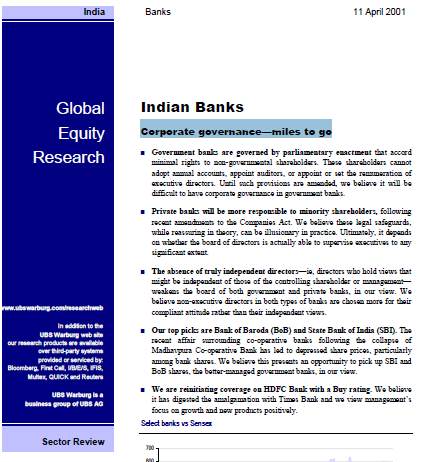 Indian Banks: Corporate Governance — Miles To Go