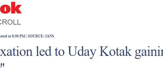 ”RBI relaxation led to Uday Kotak gaining over Rs 23,000 cr”