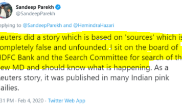 Can a Director of HDFC Bank Comment on Bank Matters in His “Personal Capacity”?