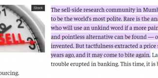 India’s Sell-Side Researchers Should Say What They Mean