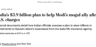 India’s $3.9 billion plan to help Modi’s mogul ally after U.S. charges