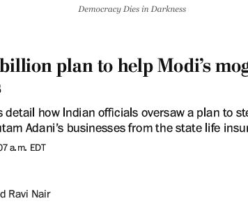 India’s $3.9 billion plan to help Modi’s mogul ally after  U.S. charges